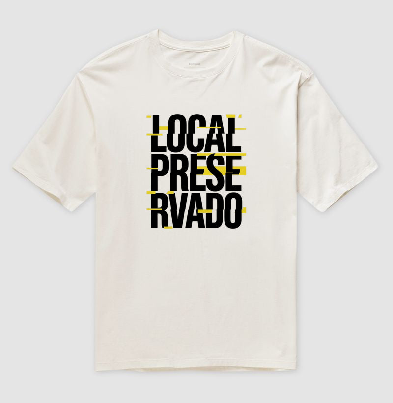 Camiseta Oversized "Local Preservado" | Perícia Criminal & Estilo Urbano