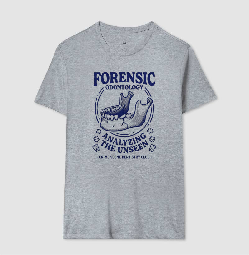 Camiseta Odontologia Forense "Analyzing The Unseen" | Crime Scene Dentistry Club
