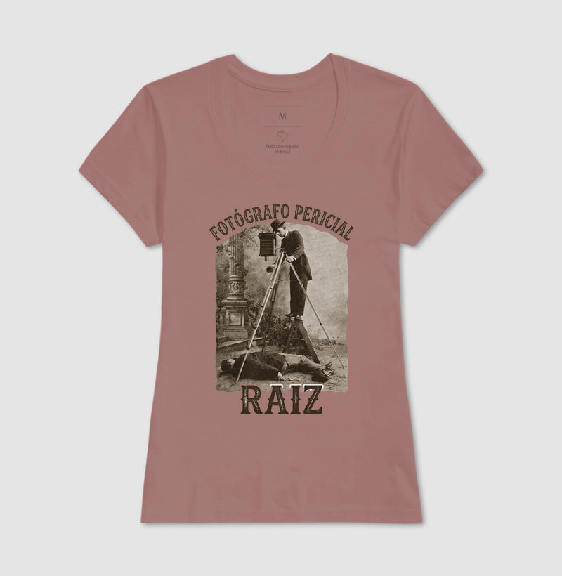 Camiseta "Fotógrafo Pericial Raiz" | Homenagem Vintage