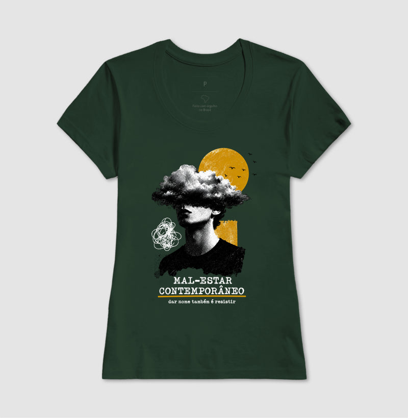 Camiseta "Mal-Estar Contemporâneo" | Dar Nome Também É Resistir