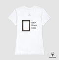 Camiseta Algodão Peruano Minimalista "Moldura da Ausência" | Revelação Existencial