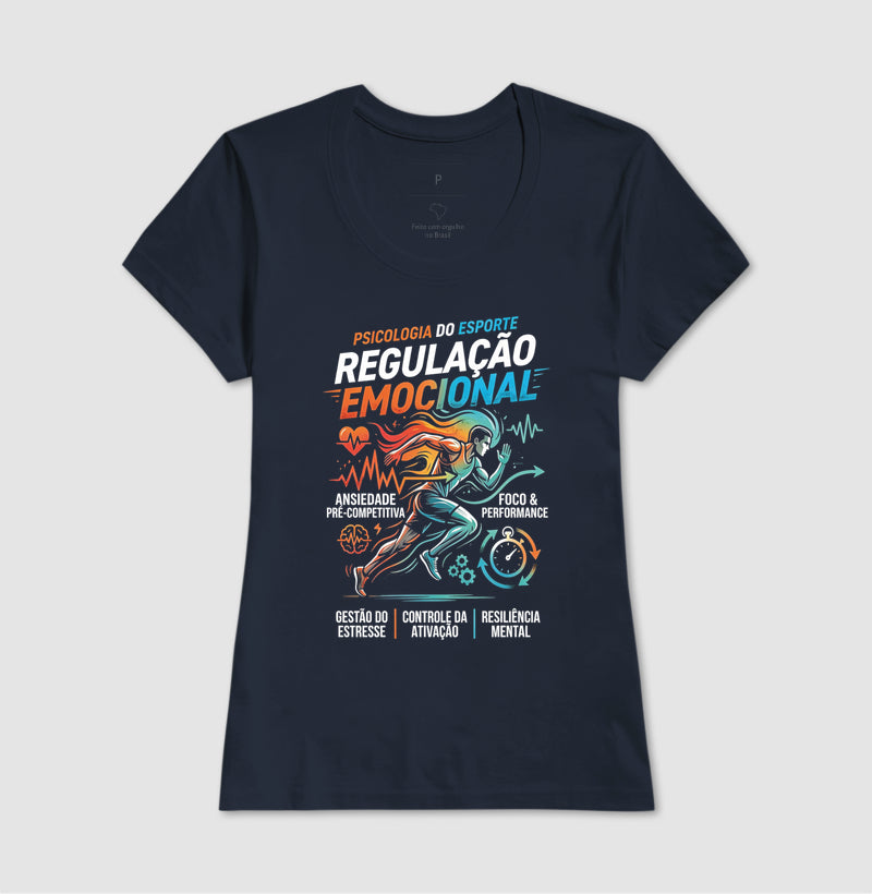Camiseta Psicologia do Esporte "Regulação Emocional" | A Mente Campeã