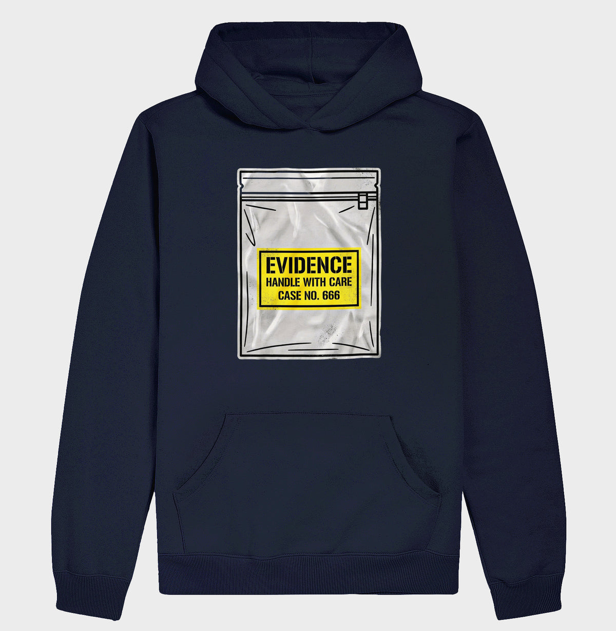 Hoodie Moletom True Crime "Evidence Bag" | Caso Nº 666
