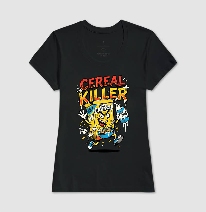 Camiseta Cereal Killer: Trocadilho de Cereal - Pop Art HQ