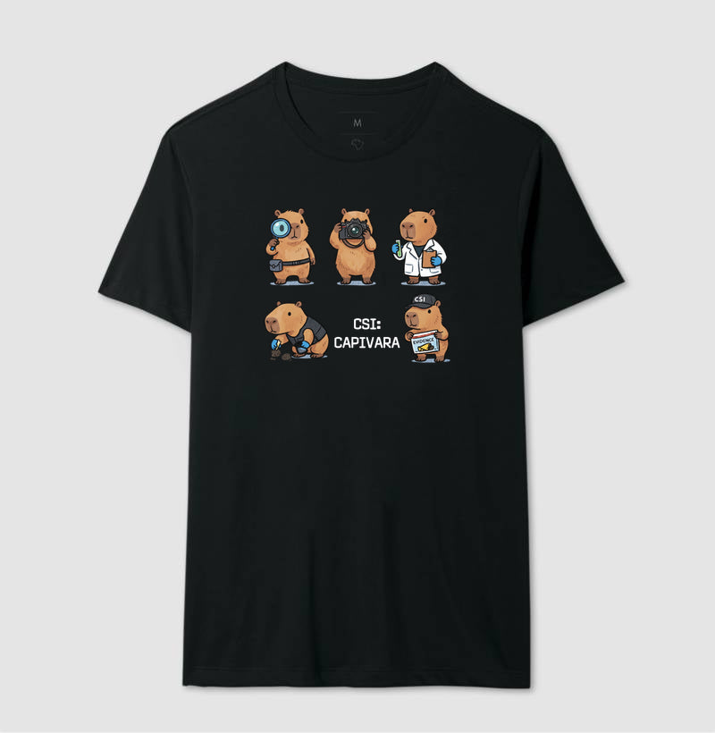Camiseta "CSI: Capivara" | O Esquadrão Forense Mais Carismático