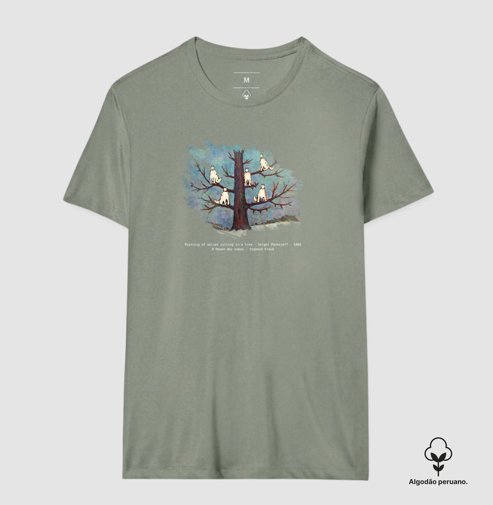 Camiseta Algodão Peruano "O Homem dos Lobos" | O Caso Clínico de Freud