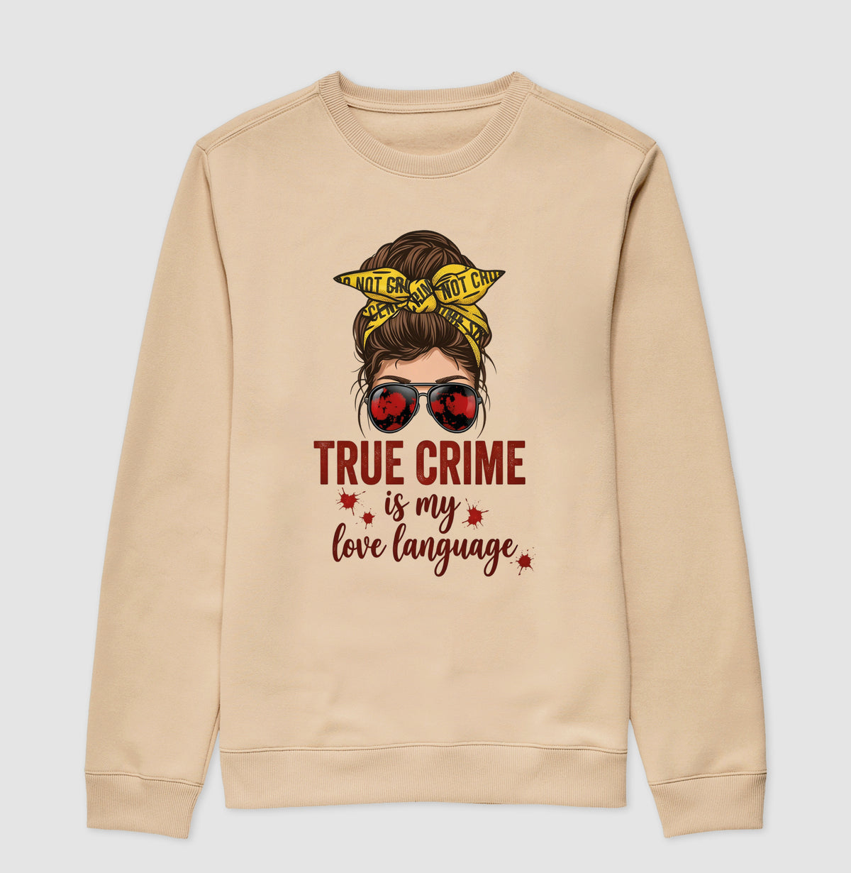 Suéter Moletom Forense - True Crime Is My Love Language | Pop Forense