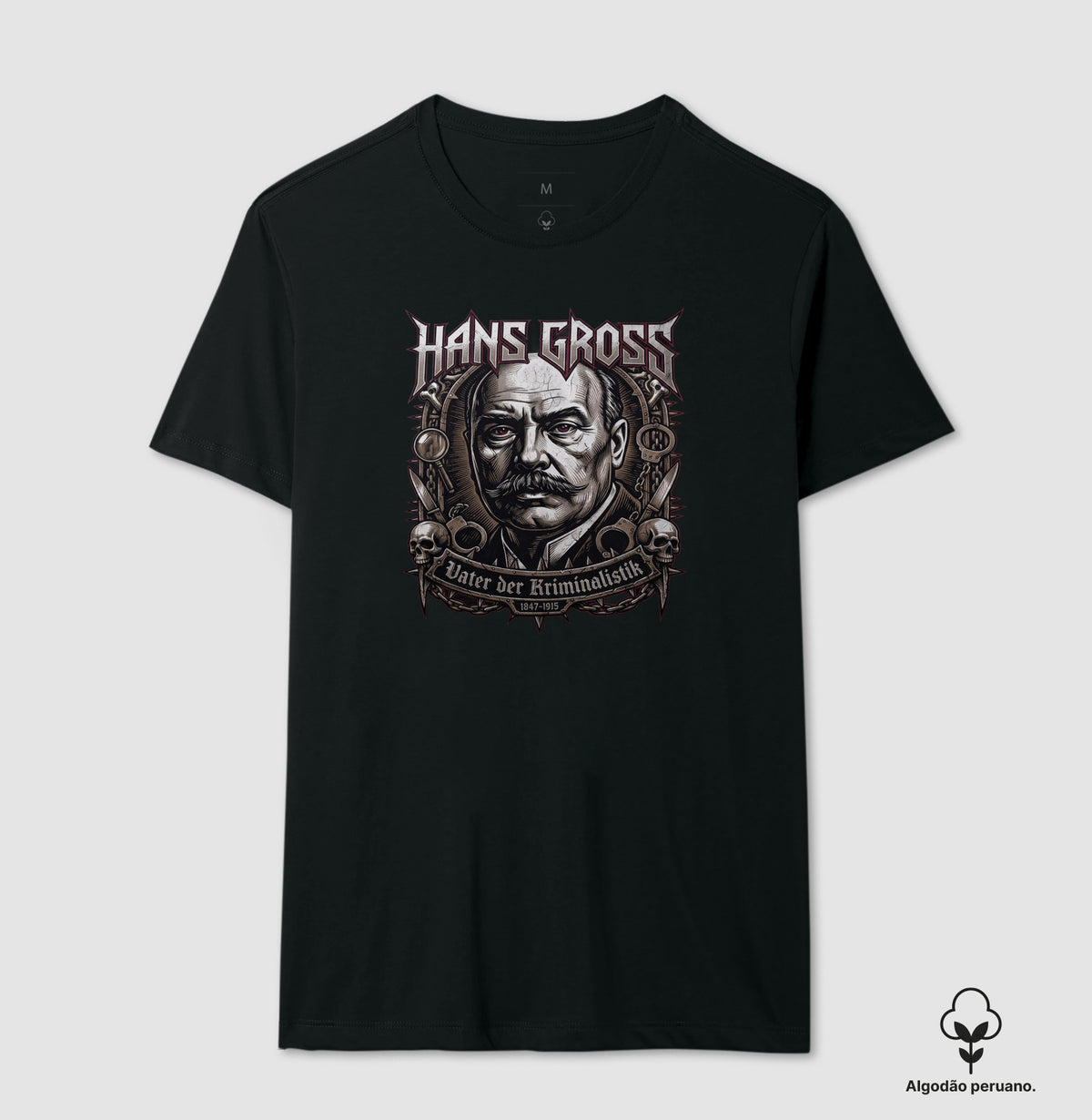 Camiseta Algodão Peruano Hans Gross | Vater der Kriminalistik