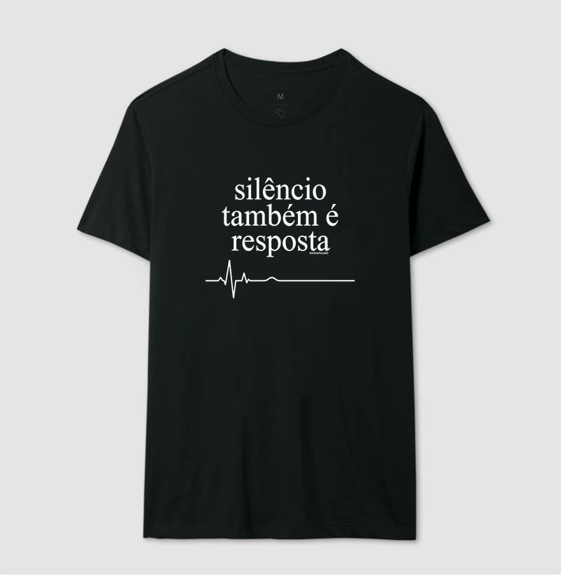 Camiseta Medicina Legal "Silêncio Também é Resposta" | A Voz da Assistolia