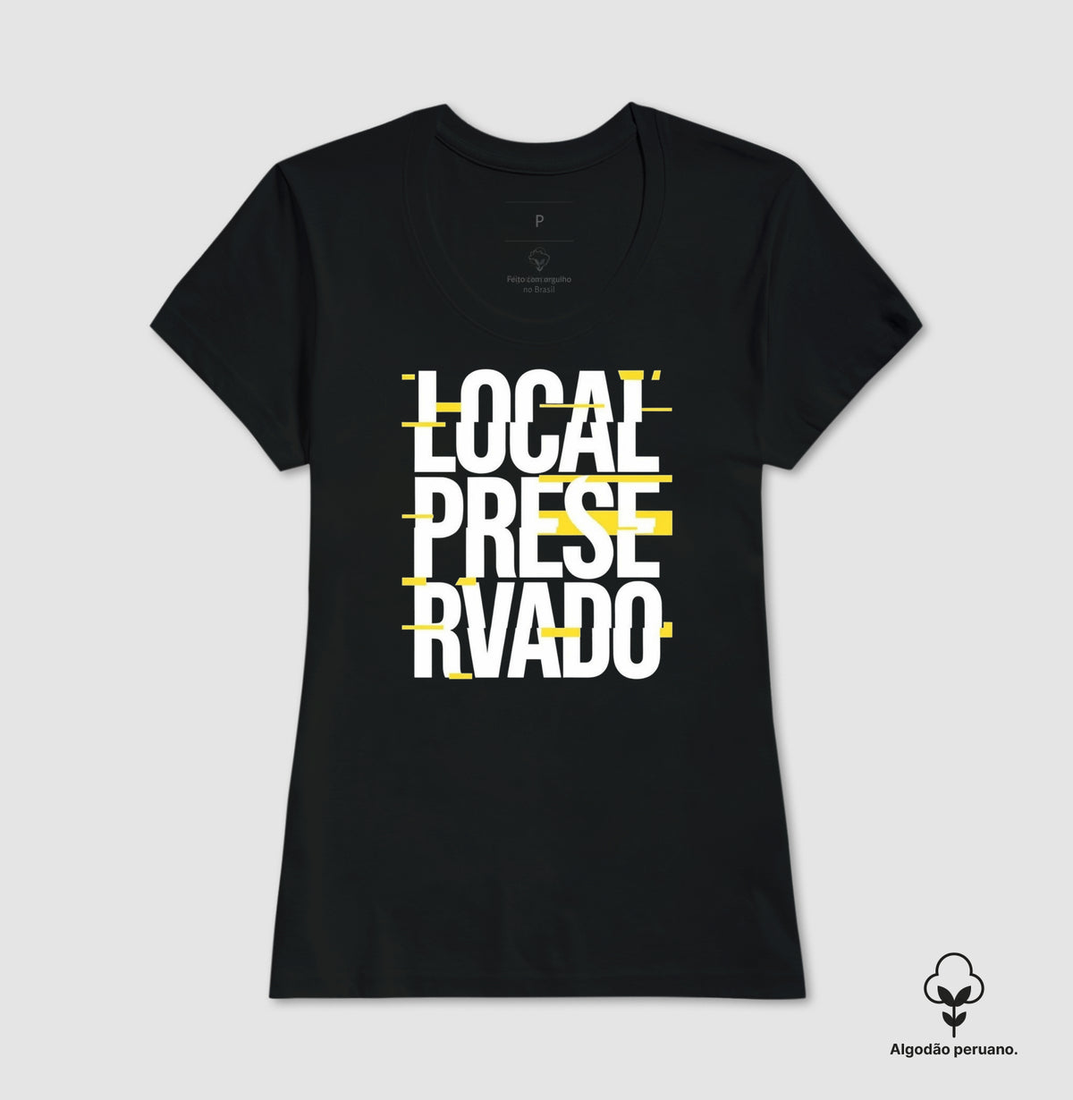 Camiseta Algodão Peruano "Local Preservado" | Perícia Criminal & Estilo Urbano