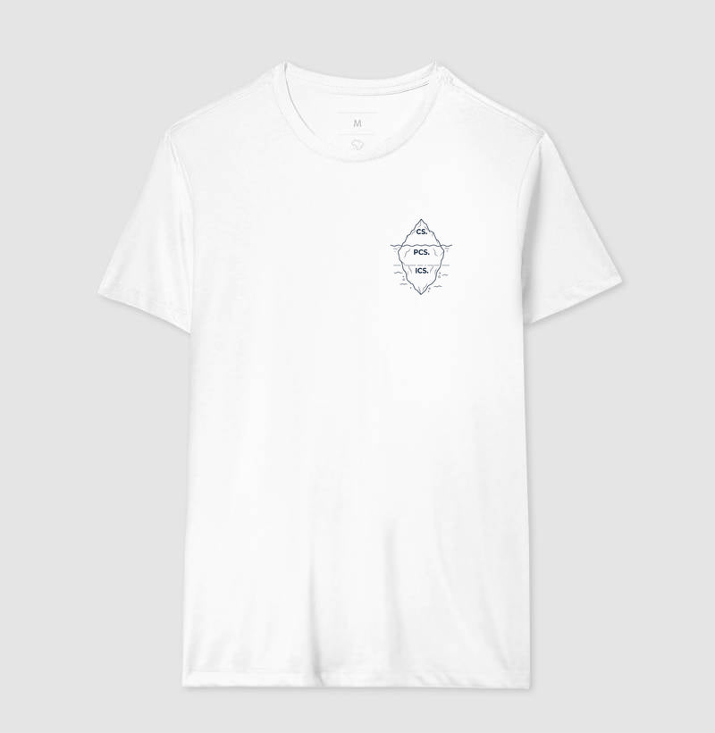 Camiseta Psicanálise Freud - Primeira Tópica (Iceberg) | Minimalista