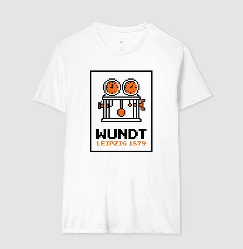 Camiseta Psicologia "Wundt: Leipzig 1879" | 8-Bit Pixel Art