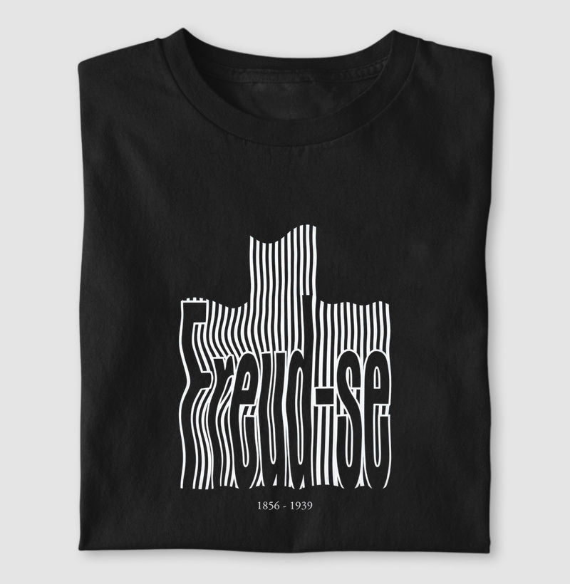 Camiseta Psicanálise "Freud-se" | Sigmund Freud & Op-Art Streetwear
