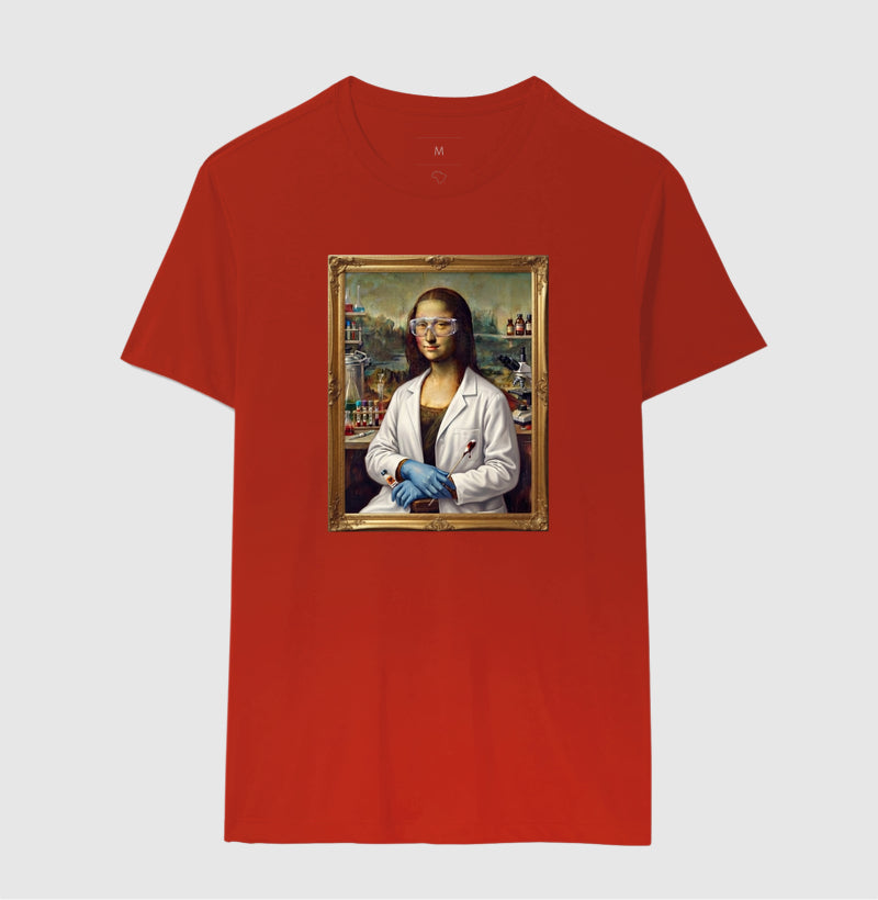 Camiseta "Mona Lisa Perita" | A Gioconda no Laboratório Forense