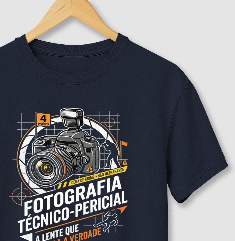 Camiseta Fotografia Técnico-Pericial | A Lente Que Revela a Verdade