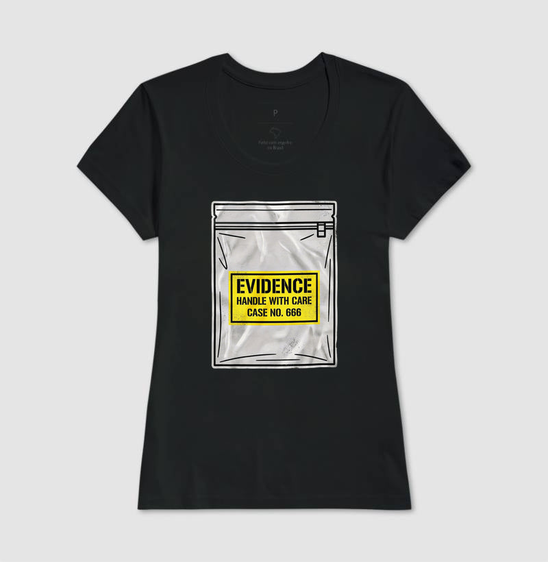Camiseta True Crime "Evidence Bag" | Caso Nº 666