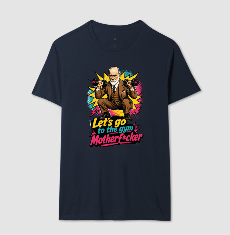 Camiseta "Freud na academia" | O Equilíbrio entre o Ego e o Id