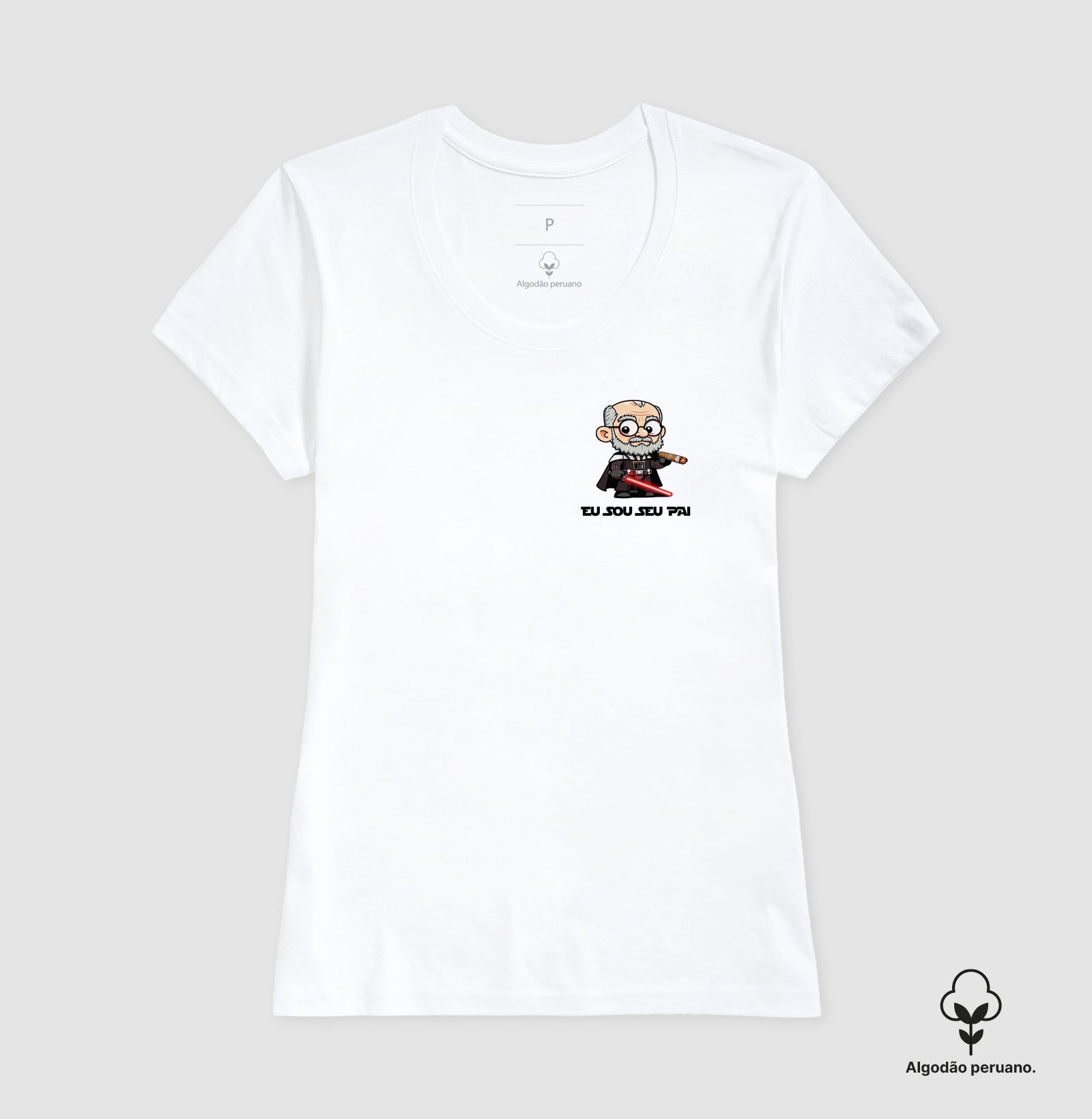 Camiseta Algodão Peruano Psicanálise Freud Vader - Eu Sou Seu Pai | Pocket Print