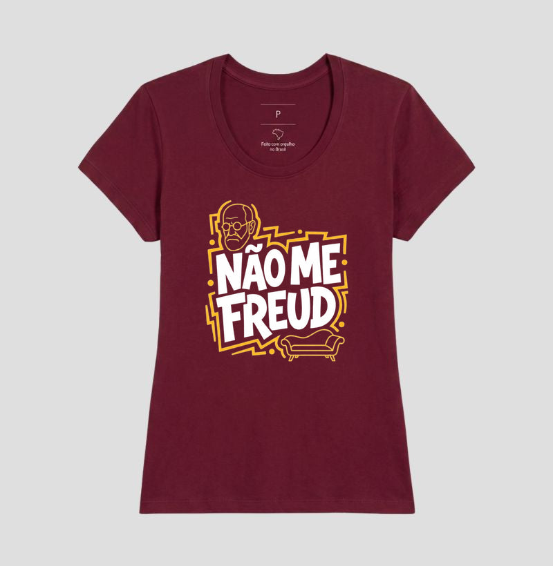 Camiseta "Não Me Freud" | Sigmund Freud & Humor Pop