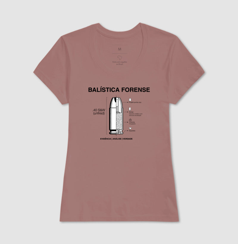 Camiseta Balística Forense - Anatomia do Cartucho | Blueprint Criminal