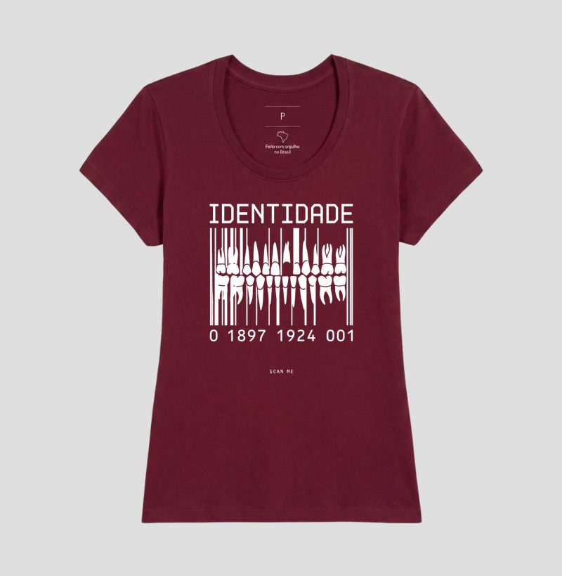 Camiseta Odontologia Forense "Identidade" | O Código Único da Dentição
