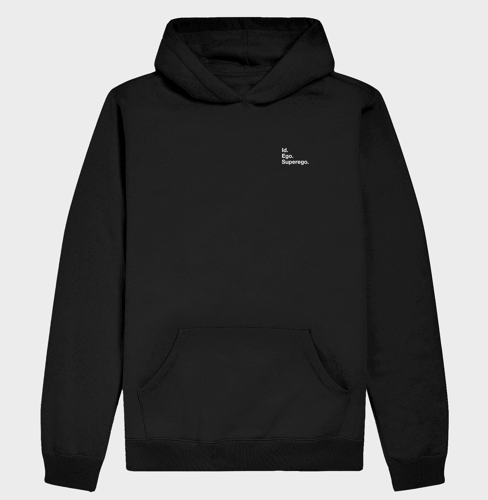 Hoddie Moletom Psicanálise Freud - Id. Ego. Superego. (Segunda Tópica) | Minimalista