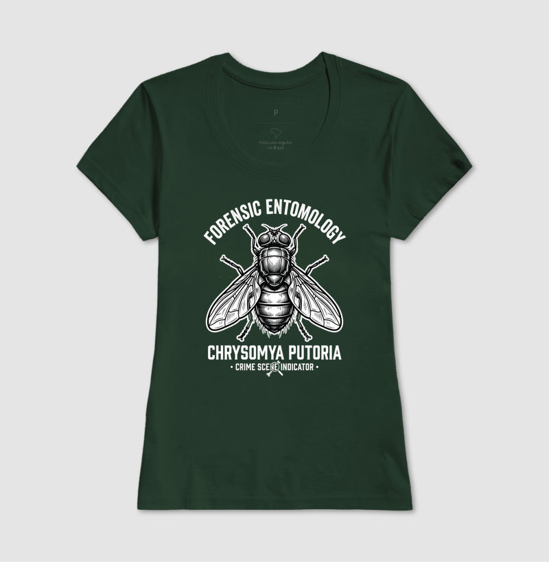 Camiseta Entomologia Forense | Chrysomya putoria - Crime Scene Indicator