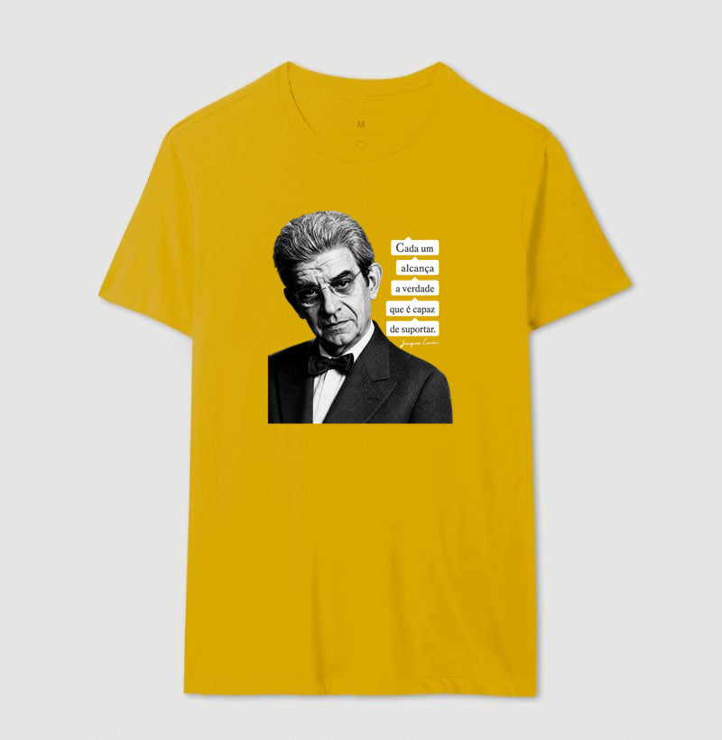Camiseta Psicanálise Lacan | "Cada Um Alcança a Verdade que é Capaz de Suportar"
