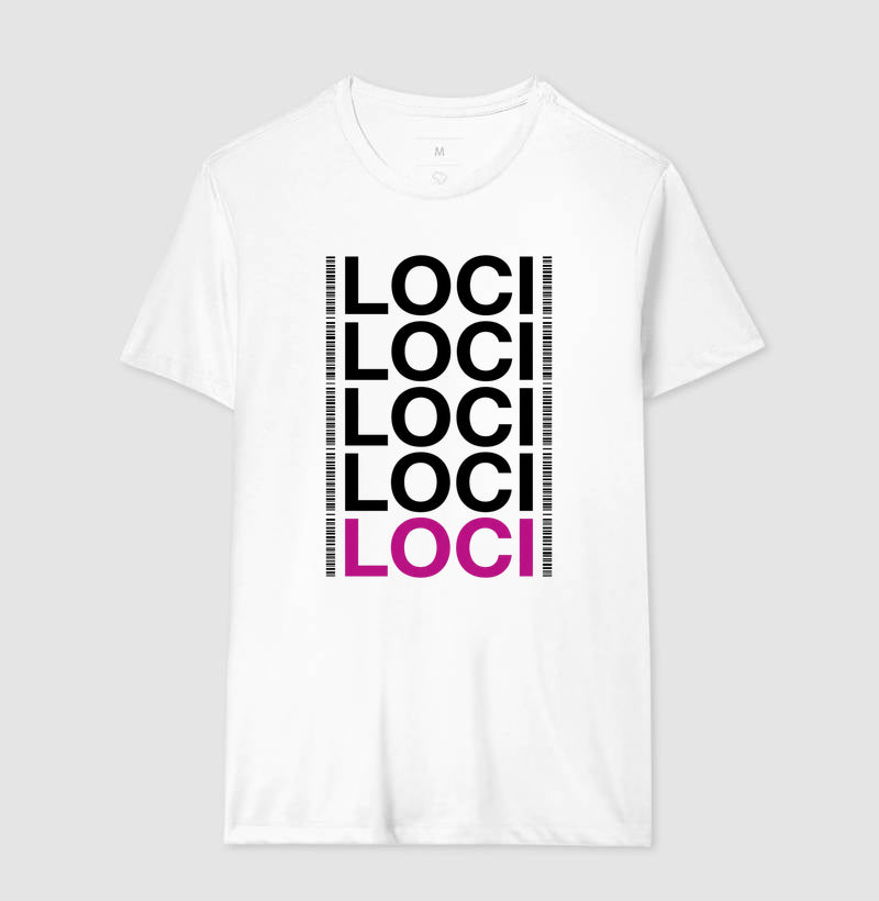 Camiseta Genética Forense "LOCI" | O Painel do DNA & Identificação Humana