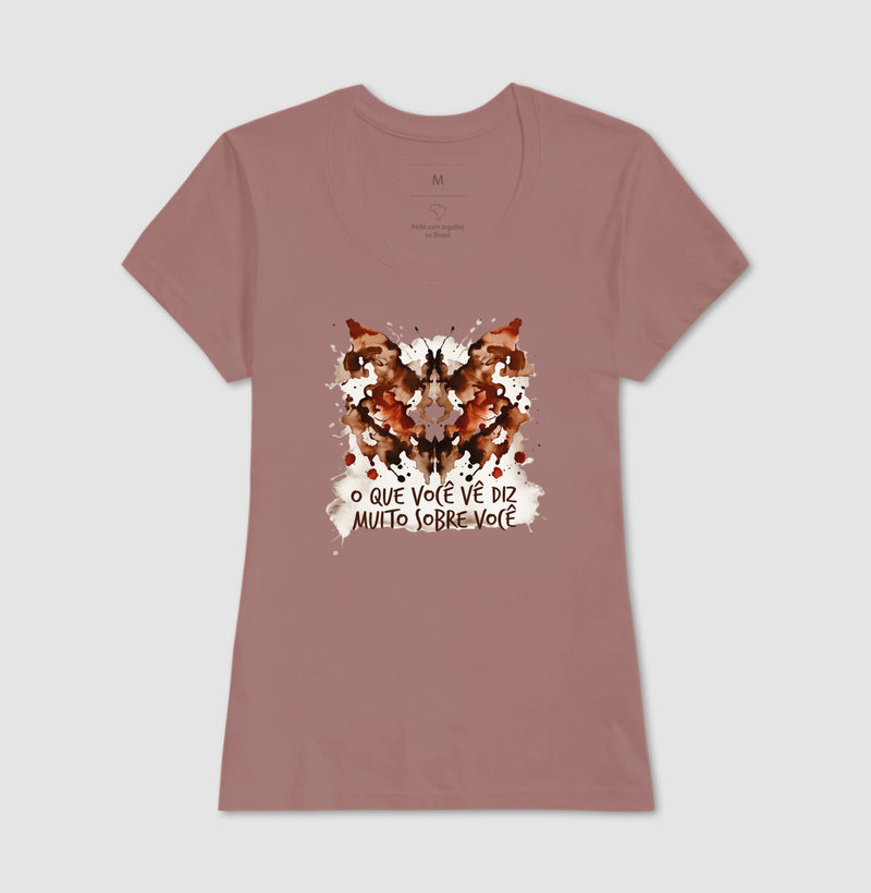 Camiseta Psicologia - Teste Projetivo Rorschach (O Que Você Vê)