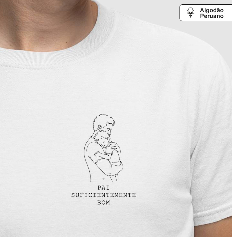 Camiseta Algodão Peruano  Psicanálise Winnicott - Pai Suficientemente Bom | Line Art