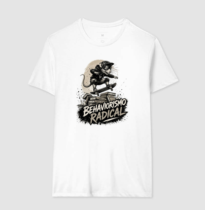 Camiseta Psicologia "Behaviorismo Radical" | Skate Rat & B.F. Skinner