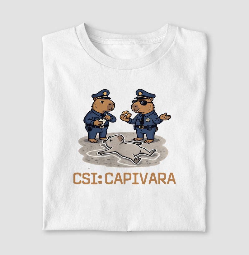 Camiseta CSI: Capivara | True Crime Brasileiro