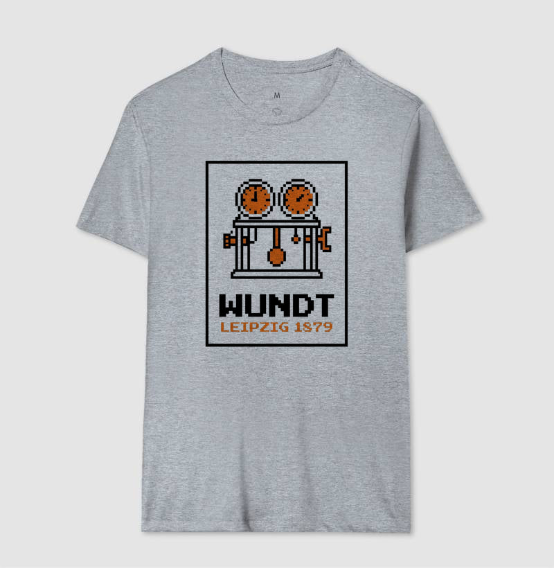 Camiseta Psicologia "Wundt: Leipzig 1879" | 8-Bit Pixel Art