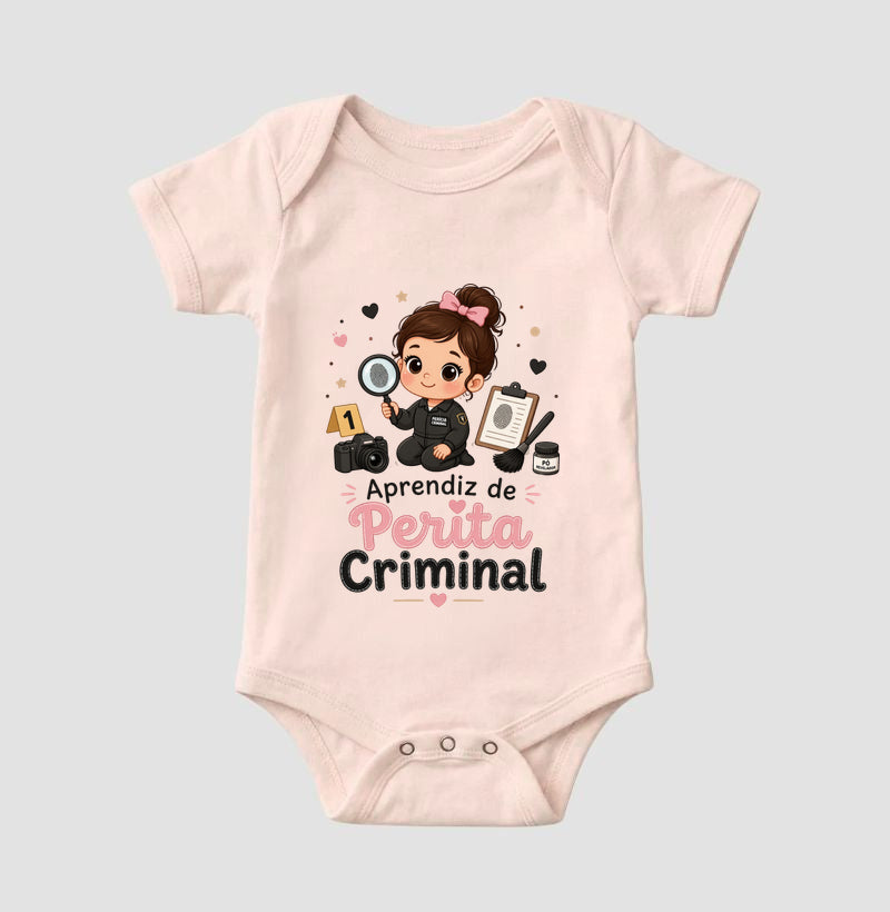 Body Infantil "Aprendiz de Perita Criminal" | A Pequena Investigadora