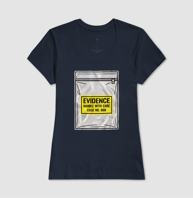 Camiseta True Crime "Evidence Bag" | Caso Nº 666