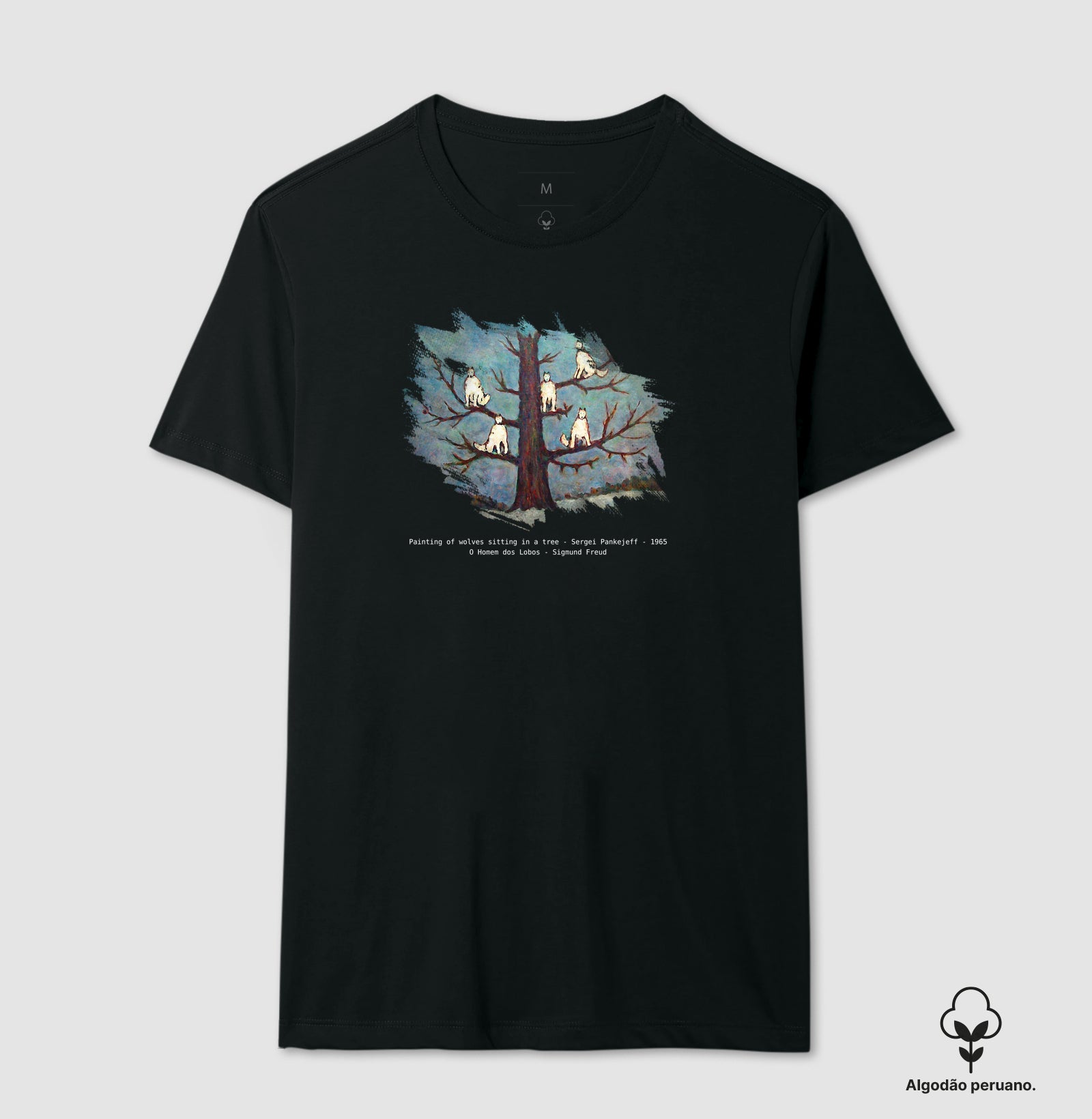 Camiseta Algodão Peruano "O Homem dos Lobos" | O Caso Clínico de Freud