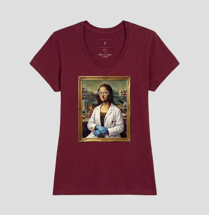 Camiseta "Mona Lisa Perita" | A Gioconda no Laboratório Forense