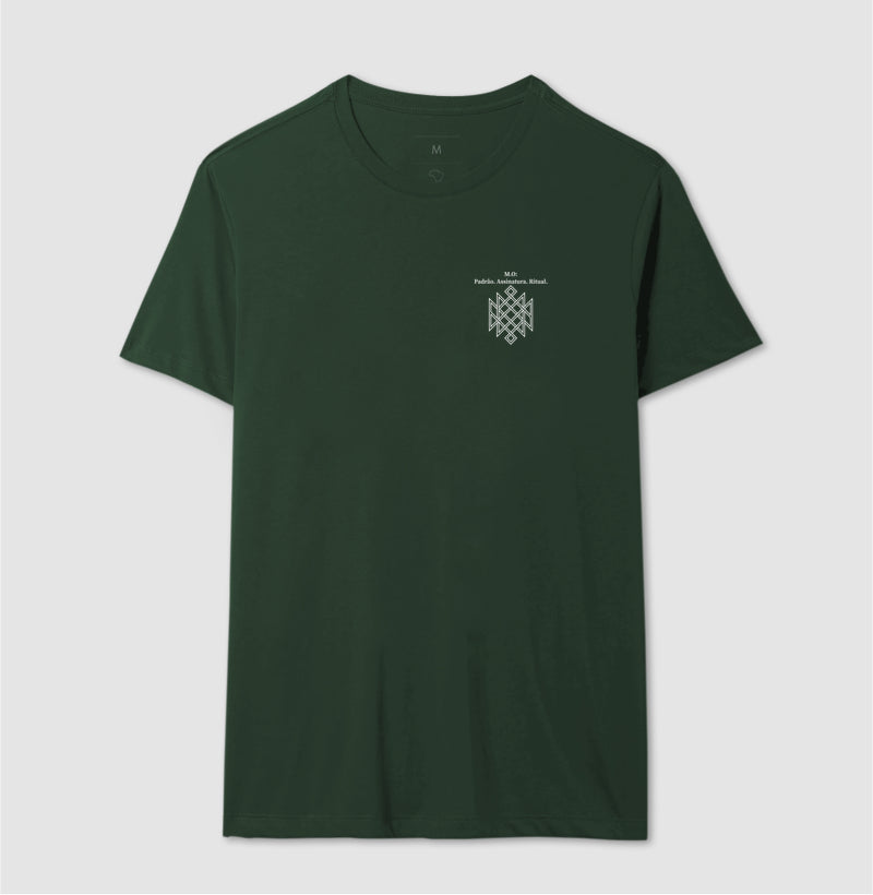Camiseta Psicologia Forense - M.O: Padrão, Assinatura e Ritual | Minimalista Noir